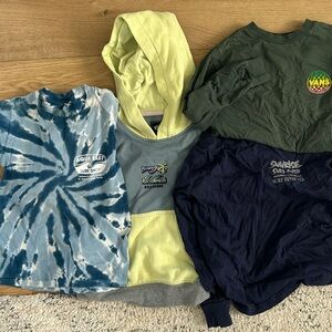 Boys 6 year small surf tees and sweatshirt bundle